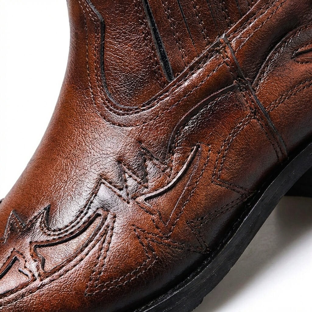 Western Chelsea boots med spids snude, visning 3