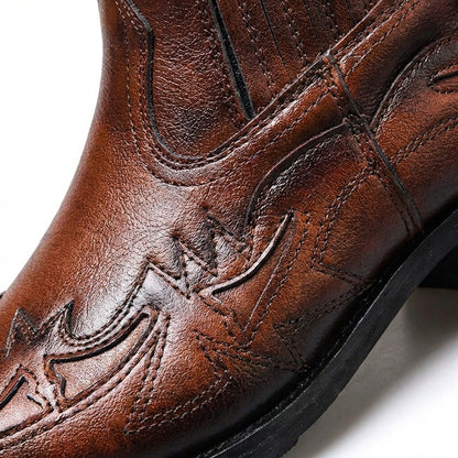 Western Chelsea boots med spids snude, visning 3